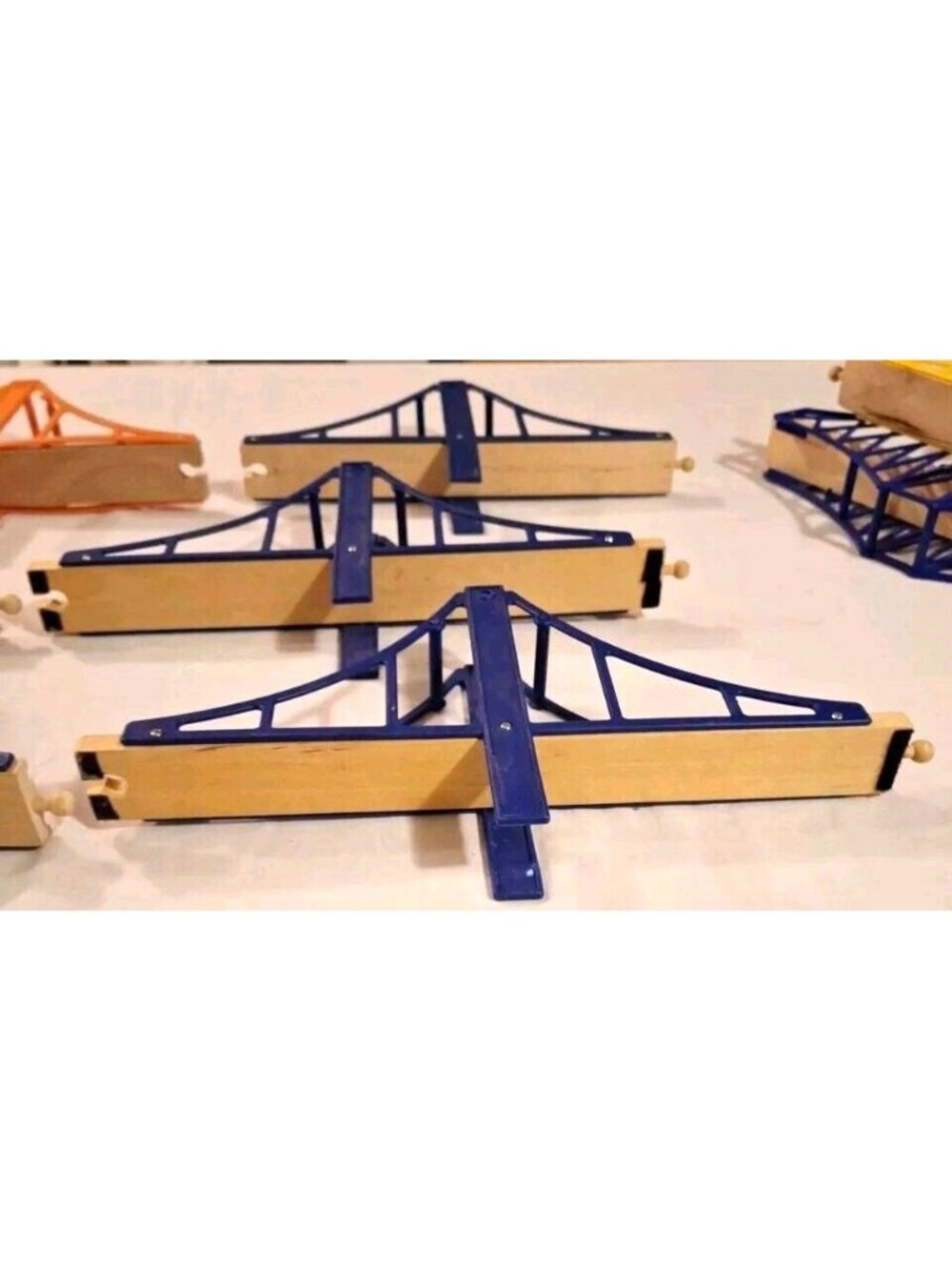 Train Bridge Suspension Wooden Railroad Riser Blocks READ - Picture 4 of 11